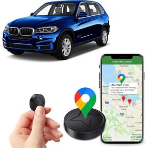 GPS Tracker for Vehicles, No Subscription Mini GPS Tracker Real Time Locator, Magnetic Anti-Theft Micro Vehicle Tracking Device with App for Cars, Kids, Elderly, Pets, Wallet, Luggage