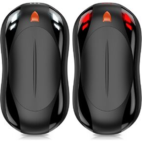 2 Pack Hand Warmers Rechargeable, 6000mAh AI Smart Chips Hand Warmers, Long Lasting Portable Heater for Christmas Xmas, Golf, Hunting Gear, Camping Accessories