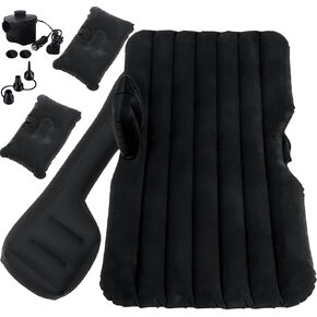 Milky House Car Bed Inflatable Mattress, Inflatable Car Travel Bed Mattress, Car Mattress Back Seat RV Bed Mattresses for Automotive SUV Truck Cars Backseat Mattress for Sleeping Car Bed