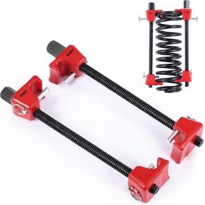 OMT Macpherson Strut Spring Compressor Tool Kit with 10.6" Range, Dual Heavy-Duty Coil Spring Compressor with Locking Pins, Spring Compressor for Suspension Work, 1/2" Drive, 13/16" Hex