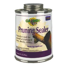 Bonide Garden Rich Pruning Sealer with Brush Top Applicator, 16 oz Ready-to-Use Protective Seal for Trees, Shrubs, Roses