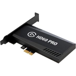 Elgato HD60 Pro1080p60 Capture and Passthrough, PCIe Capture Card, Low-Latency Technology, PS5, PS4, Xbox Series X/S, Xbox One, black
