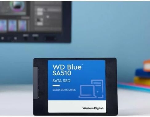 Western Digital 250GB WD Blue SA510 SATA Internal Solid State Drive SSD - SATA III 6 Gb/s, 2.5"/7mm, Up to 555 MB/s - WDS250G3B0A in Saudi Arabia