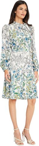 Maggy London Women's Long Sleeve Dress with Mock Neck with Tie in Saudi Arabia