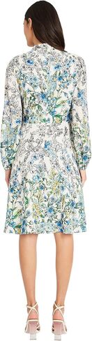 Maggy London Women's Long Sleeve Dress with Mock Neck with Tie in Saudi Arabia