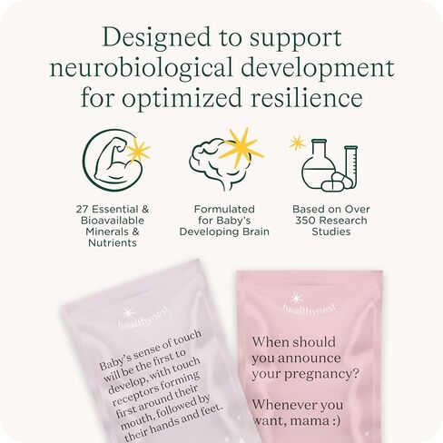 HealthyNest Postnatal & 4th Trimester Prenatal Vitamin | Made with Methylated Folate, Choline, DHA, Iron | 31 Day Supply in Saudi Arabia