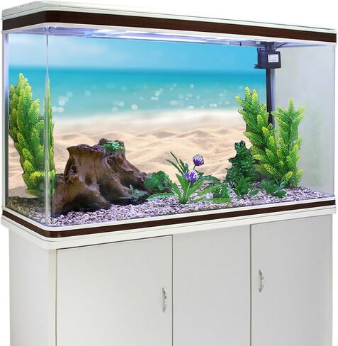 AWERT الفينيل 48x18 بوصة الشاطئ حوض السمك خلفية الرمال البحر الساحلية موضوع الشاطئ خزان الأسماك خلفية المحيط تررم الخلفية in Kuwait