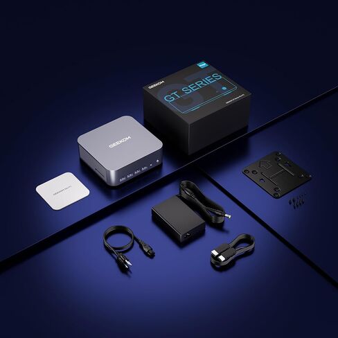 GEEKOM GT1 Mega AI Mini PC,14th Gen Intel Core Ultra U7-155H (16C/22T,up to 4.8 GHz),32GB DDR5 1TB PCIe Gen4 SSD,NUC14 Pro Mini Desktop Computers Windows 11 Pro,WiFi 7/BT 5.4/Dual 2.5G LAN/USB4.0/8K in Saudi Arabia