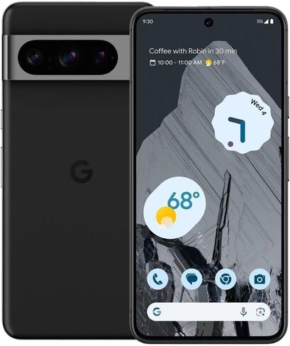 Google Pixel 8 Pro - هاتف ذكي يعمل بنظام Android مع عدسة Telephoto وشاشة Super Actua - بطارية تدوم 24 ساعة - Obsidian - 256 جيجابايت (متجدد) in Saudi Arabia