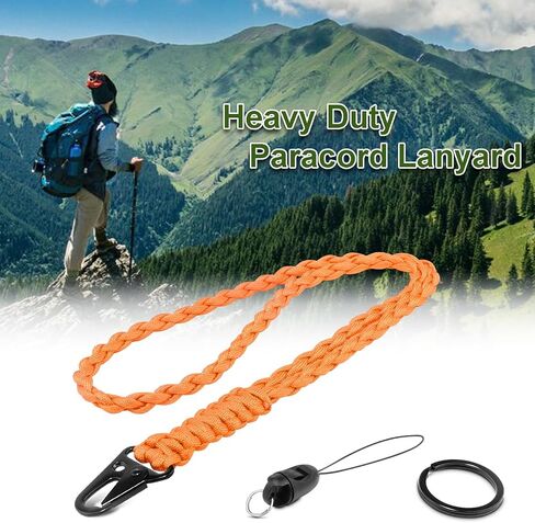2 Set Paracord Lanyard for Keys, Heavy Duty Lanyard Keychain for Men, 550 Paracord Braided Lanyard in Saudi Arabia