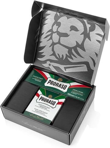 Proraso Proraso Classic Shaving Duo Kit, Refreshing: Shaving Cream Tube and After Shave Lotion, 1 ct. in Kuwait