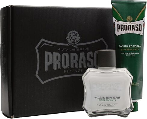 Proraso Proraso Classic Shaving Duo Kit, Refreshing: Shaving Cream Tube and After Shave Lotion, 1 ct. in Kuwait