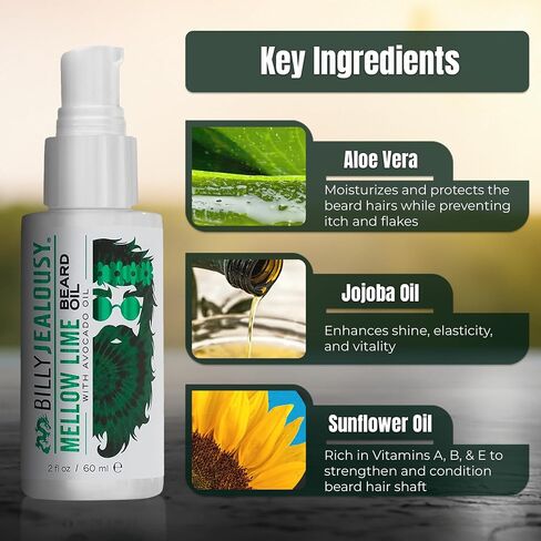 Billy Jealousy USA Beard Oil With Jojoba, Avocado and Sunflower Oil, 2 Fl Oz in Saudi Arabia