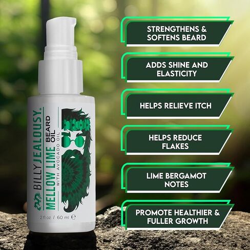 Billy Jealousy USA Beard Oil With Jojoba, Avocado and Sunflower Oil, 2 Fl Oz in Saudi Arabia