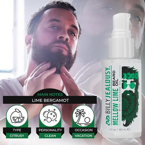 Billy Jealousy USA Beard Oil With Jojoba, Avocado and Sunflower Oil, 2 Fl Oz in Saudi Arabia