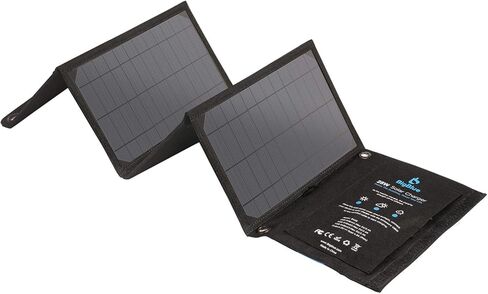 BigBlue 28W Solar Charger with 3 USB Ports(5V/4.8A Max in Total), Portable Solar Phone Charger, Foldable Camping Solar Panels Compatible for iPhone 11/Xs/XS Max/XR/X/8/7, iPad, Galaxy S9/S8, LG etc in Saudi Arabia