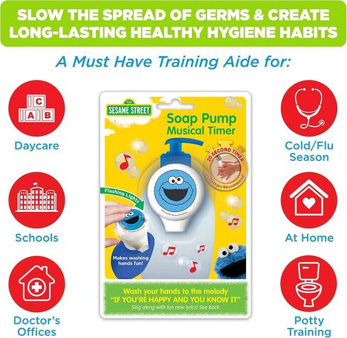 Ginsey Baby Shark Soap Pump Musical Handwash Timer, Blue in Saudi Arabia