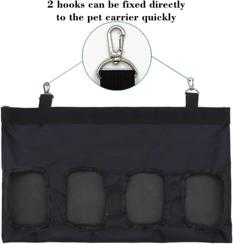 حقيبة تبن خنزير غينيا حقيبة تغذية أرنب حقيبة تغذية قش الحيوانات الصغيرة حقيبة تغذية معلقة مع 4 فتحات لتخزين قش خنزير غينيا وأرنب الهامستر in Kuwait