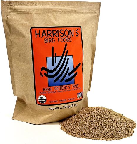 Harrison's Bird Foods High Potency Fine Certified Organic Non GMO Formula Bird Food 5lb in Kuwait