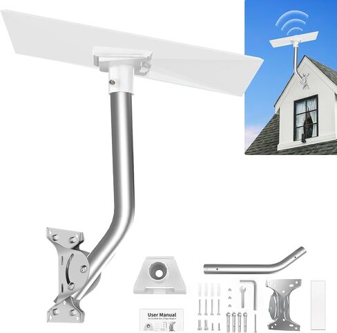 Gen 3 Mount for Starlink Wall Mount, Adjustable Starlink Gen 3 Wall Mount Roof Mount Gen 3 Mount Kit, Starlink Mount with Gen 3 Pipe Adapter for Standard Starlink Gen3 in Saudi Arabia