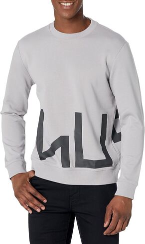 Hugo Boss Men's Long Sleeve Crew Neck Big Logo T-Shirt in Saudi Arabia