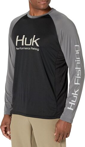 HUK Men's Double Header Long Sleeve | Sun Protecting Fishing Shirt in Saudi Arabia