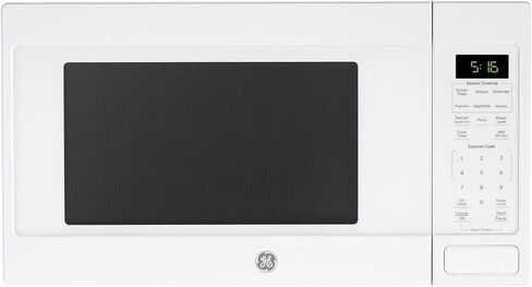 فرن ميكروويف GE GCST16S1WWW، سعة 1150 واط، 1.6 قدم مكعب، 8 إعدادات للطهي التلقائي، تقنية قفل الأطفال، أساسيات المطبخ للكونترتوب، غرفة النوم أو الشقة، أبيض in Saudi Arabia