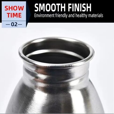 Dog Water Bottle Portable - Lightweight Stainless Steel Portable Dog Water Bottle for Outdoor Pet Hydration, Leak-Proof Travel Dog Water Bottle in Saudi Arabia