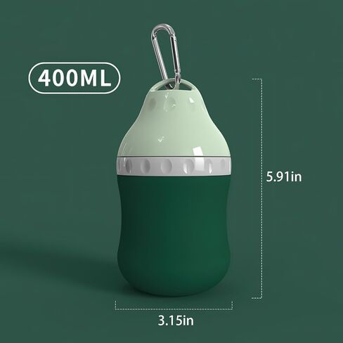 Dog Travel Water Bottle Detachable Bowl Leak Proof Portable ，Silicone Bottle Body，Collapsible and Suitable for Small Pets for Outdoor Walking, Hiking, Travel in Saudi Arabia