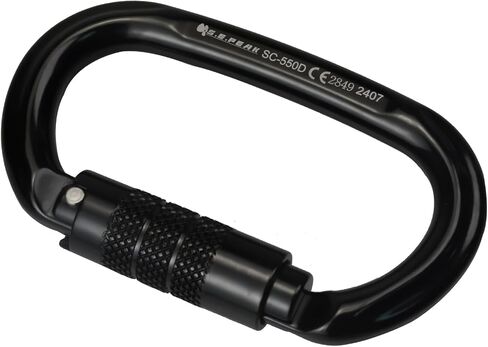 CE 24kN Oval Climbing Screwgate Clip for Outdoor Activities, Stormproof, Hiking, Mountaineering, Climbing, Camping, Fishing, Hunting, Skiing, Snowshoeing in Saudi Arabia