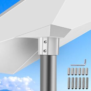 حامل Starlink Gen 3، مجموعة تركيب عمود محول أنابيب Starlink Gen 3 من سبائك الألومنيوم الصلبة، حامل أنبوب معدني متوافق مع طبق Starlink V3 Gen 3 القياسي in Kuwait