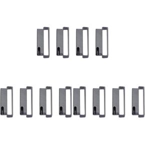Mikikit 12 Pcs Metall Replacement Watch Ring Watch Metall Connector Watch Strap Connector for Smartwatch Accessories Accesorios De Smartwatch Metal Strap Watch Clip Intelligent Appendix