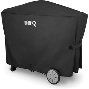 Weber Q 2000 and 3000 Series with Cart Grill Cover, Heavy Duty and Waterproof, Fits Grill Widths Up To 50 Inches in Kuwait