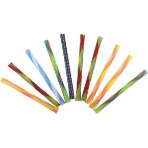10 Pcs Multicolor Funny Cat Tube Spring Toys, Interactive Cat Toy for Indoor, Flexible Spiral Spring Colorful Plastic Coil for Kittens to Swat, Bite, Hunt, Pet Supplies,Cat Mice and Animals Toys