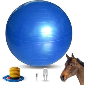 40 Inch Horse Play Balls, Herding Ball for Horse Goats-Mega Equine Ball Horse Soccer Ball for Play Training -Blue