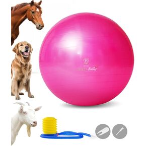 Harrison Howard Howdy Bally Mega Horse Play Ball Anti-Burst Giant Horse Ball Horse Soccer Ball Herding Ball Giant Play Ball for Horses 25 Inch-Magenta