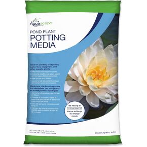 Aquascape 89002 Pond Potting Media for Aquatic Plants, 10 Pounds | 890, 215 cubic inches, Brown