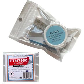 PTM7950 by CSGR 40x40x0.25mm Phase Change Material & K5 PRO 20g Thermal Paste Set – Top Recommended Cooling Solution for PCs & Consoles