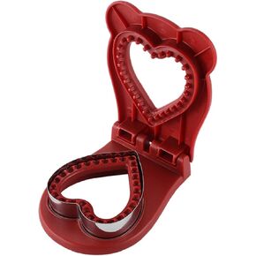 Sandwich Cutter and Sealer, Sandwich Cutter for Kids, Bread Sandwich Decruster, Uncrustables Sandwich Maker, DIY Cookie Cutters, Great for Lunchbox and Bento Box - Boys Girls Kids (Red)