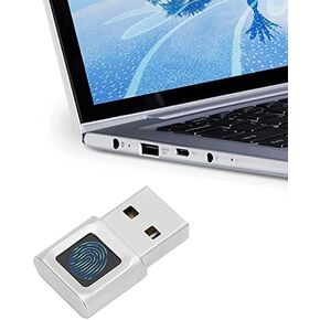 USB Fingerprint Reader, Portable Security Key Biometric Fingerprint Scanner for Windows 10 11 32/64 Bits, 360 Degrees Touch Fast Matching