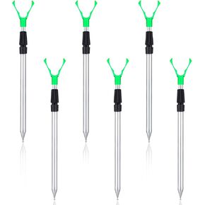 6 Pcs Extendable Fishing Rod Holder for Ground Fishing Pole Holders for Bank Fishing Surf Fishing Rod Holder Catfish Rod Holder for Bank Fishing Ground Sand