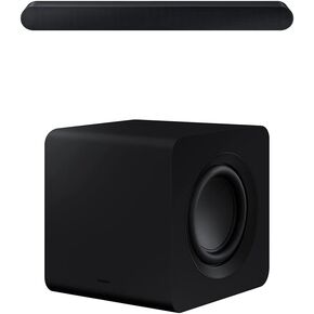 مكبرات صوت سامسونج HW-S60B 3.1 قناة مع دولبي أتموس، DTX Virtual: X Q Symphony، صوت متكيف، وضع الألعاب، اتصال بلوتوث، 2022 وSWA-9200S مجموعات سماعات خلفية لاسلكية 2022 in Kuwait