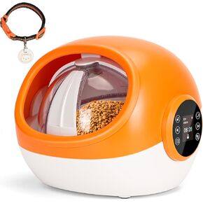 RFID Automatic Cat Feeder (2024 Upgraded), Microchip Cat Feeder with Collar Tag Sensor, Dual Powered Electric Pet Feeder, Tag Activated Automatic Cat Food Dispenser, 1-9 Meals Control