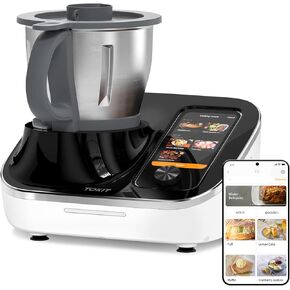 TOKIT Omni Cook C2 Chef Robot, Smart Cooking Machine - Slow Cooker, Stand Mixer, Chopper, Juicer, Blender, Sous-Vide, Knead, Sauté, Yogurt Maker, 3000+ Free Recipes, Weigh, 10 Speed, 95°F-356℉, 2.3QT