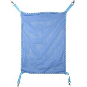 HEEPDD Cat Cage Hammock, Summer Breathable Mesh Hanging Bed Soft Pet Rest Sleepy Pad for Cats Puppy Ferrets Rabbits Other Small Animals(Blue L) Mice & Animal Toys