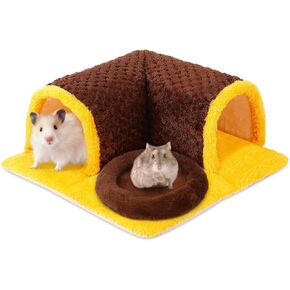مخبأ خنزير غينيا من UPINS، خنزير غينيا كبير الحجم قابل للفصل ونفق مع وسادة خنزير غينيا ألعاب خنزير غينيا الناعمة للأرانب القزمة، والشنشيلا، والهامستر، والقنافذ، والقوارض، والسحالي ذات العرف، والفئران in Kuwait