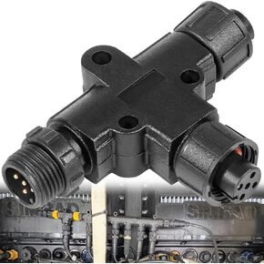 NMEA 2000 (N2k) (Tee) 3 منافذ 5Pin M12 Thread IP67 مقاوم للماء (Tee) T-Connector متوافق مع شبكات Garmin Lowrance Simrad B&G Navico