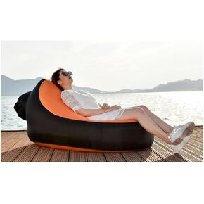 LUTEM Inflatable Couch – Cool Inflatable Chair. Upgrade Your Camping Accessories. Size 126(L)*68(H)*88.5(W) cm Easy Setup is Perfect for Hiking Gear, Beach Chair/Sleeping Bag/picnics/Camping