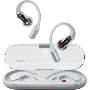 Nothing Ear (Open) Open-Ear Headphones, Earbuds with Earhooks, Clear Voice Technology with 2 Mics, BT 5.3, Fast Charging, Compatible with iPhone & Android -White