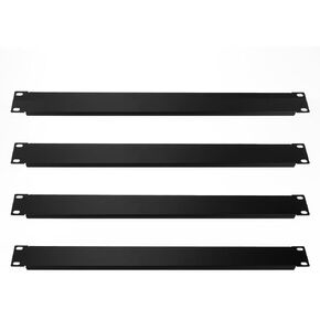 Persea1U Blank Rack Mount Panel Spacer for 19-Inch Server Network Rack Enclosure Or Cabinet Black 4pack